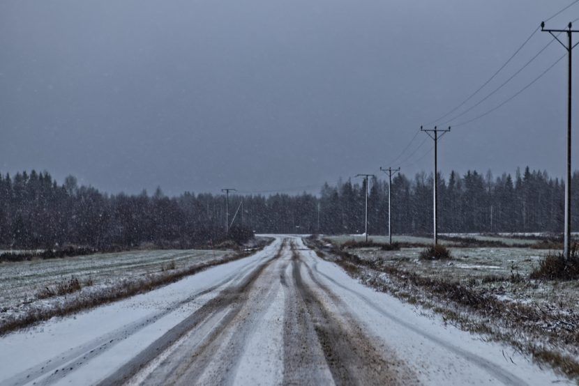 Road with Snow, Image taken in Rovaniemi, Finland, Copyright Frederik Kammel
